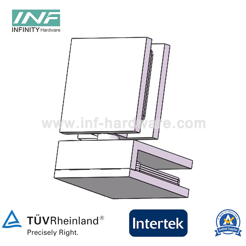abrazaderas para vidrio de ducha