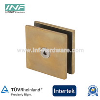 Hardware de barandilla de vidrio, abrazadera de vidrio de acero inoxidable, puerta de ducha, Clip de vidrio para pared, abrazadera de latón