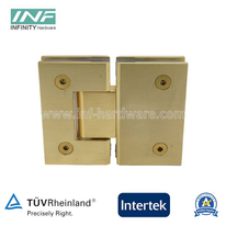 Bisagra de vidrio a vidrio para puerta de ducha de 180 grados para puerta de ducha de vidrio