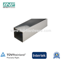 Venta caliente de canales en U de aluminio extruido de vidrio personalizado para canal de vidrio para cuarto de ducha