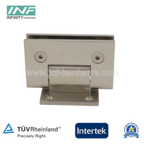 Bisagras pivotantes de la ducha de la puerta de cristal de la pantalla del recinto de la ducha de cobre amarillo de la pared al vidrio de 90 grados