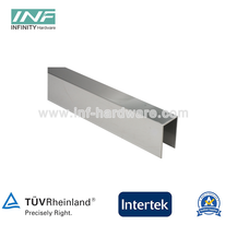 Canal U profundo del panel fijo de cristal sin marco de aluminio del recinto de la ducha 