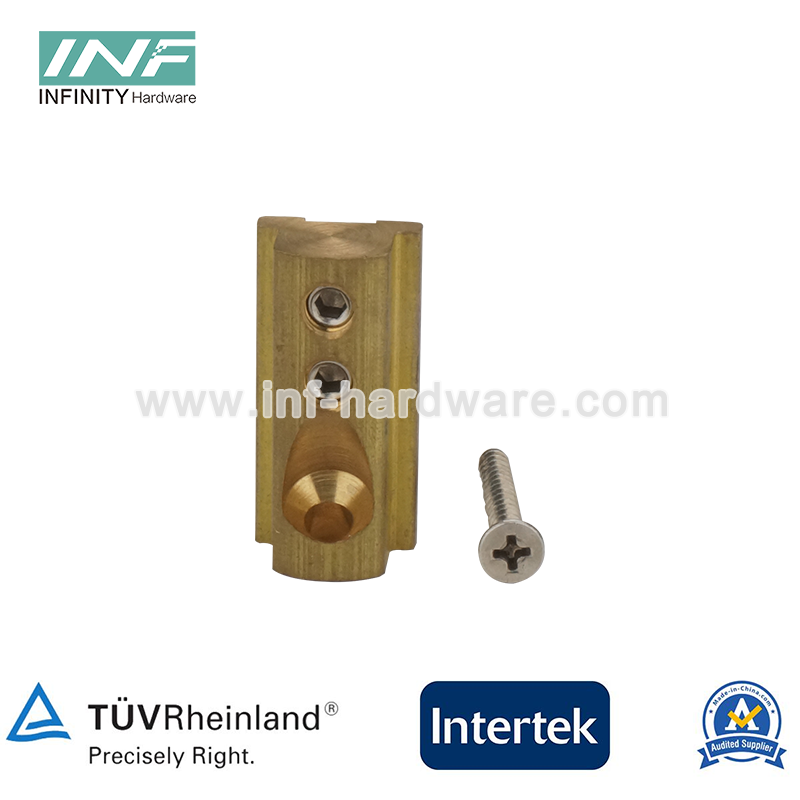 Conector de puerta de vidrio de acero inoxidable para conector de ducha de panel fijo de vidrio