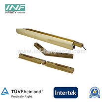 Conector de tubo de acero inoxidable para conector de ducha de panel fijo de vidrio