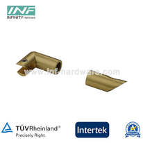 Accesorios de conector de tubería para cuarto de ducha con conector de puerta de vidrio a tubo