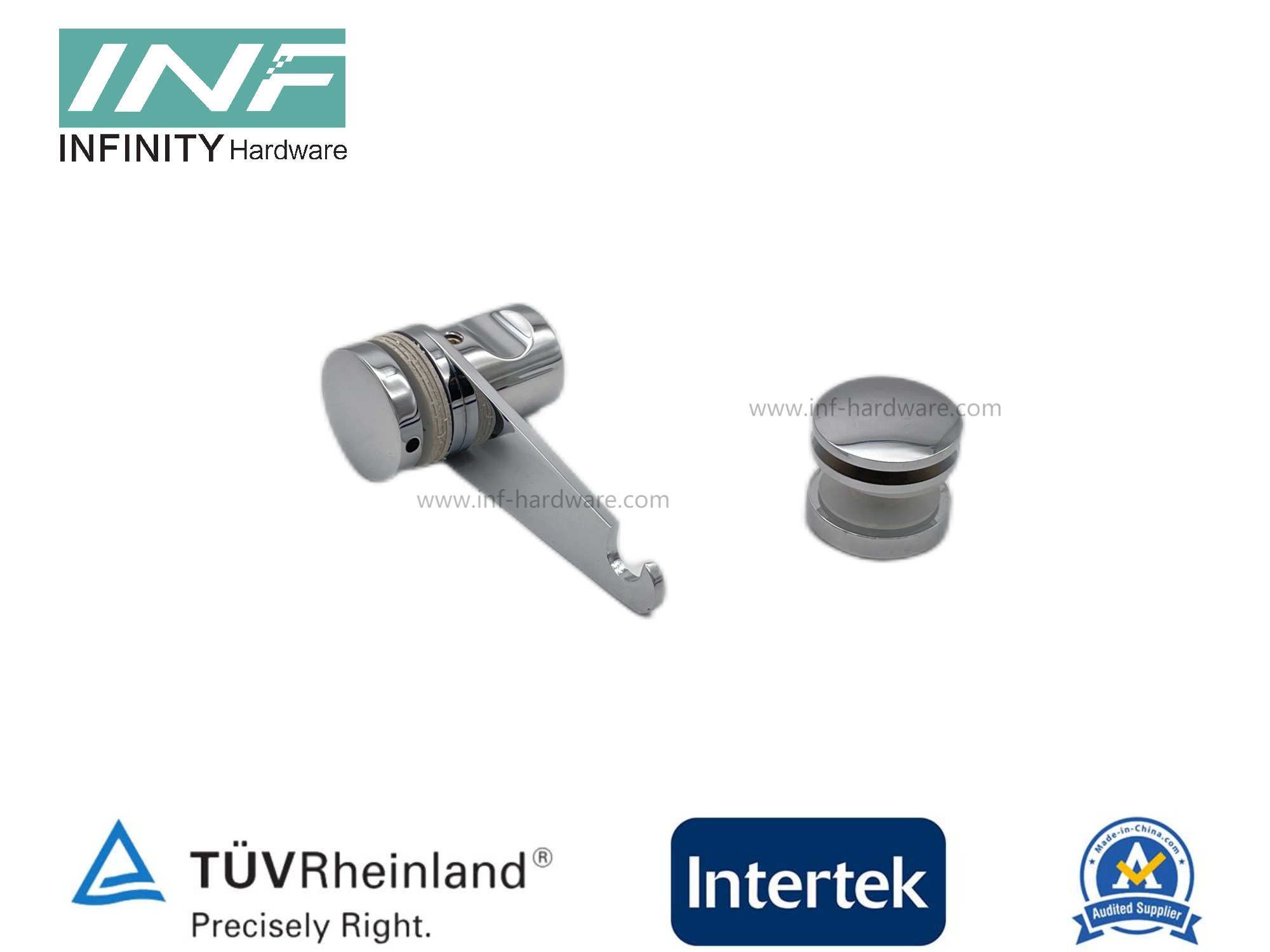 Tipos de cerraduras para puertas de vidrio comerciales.