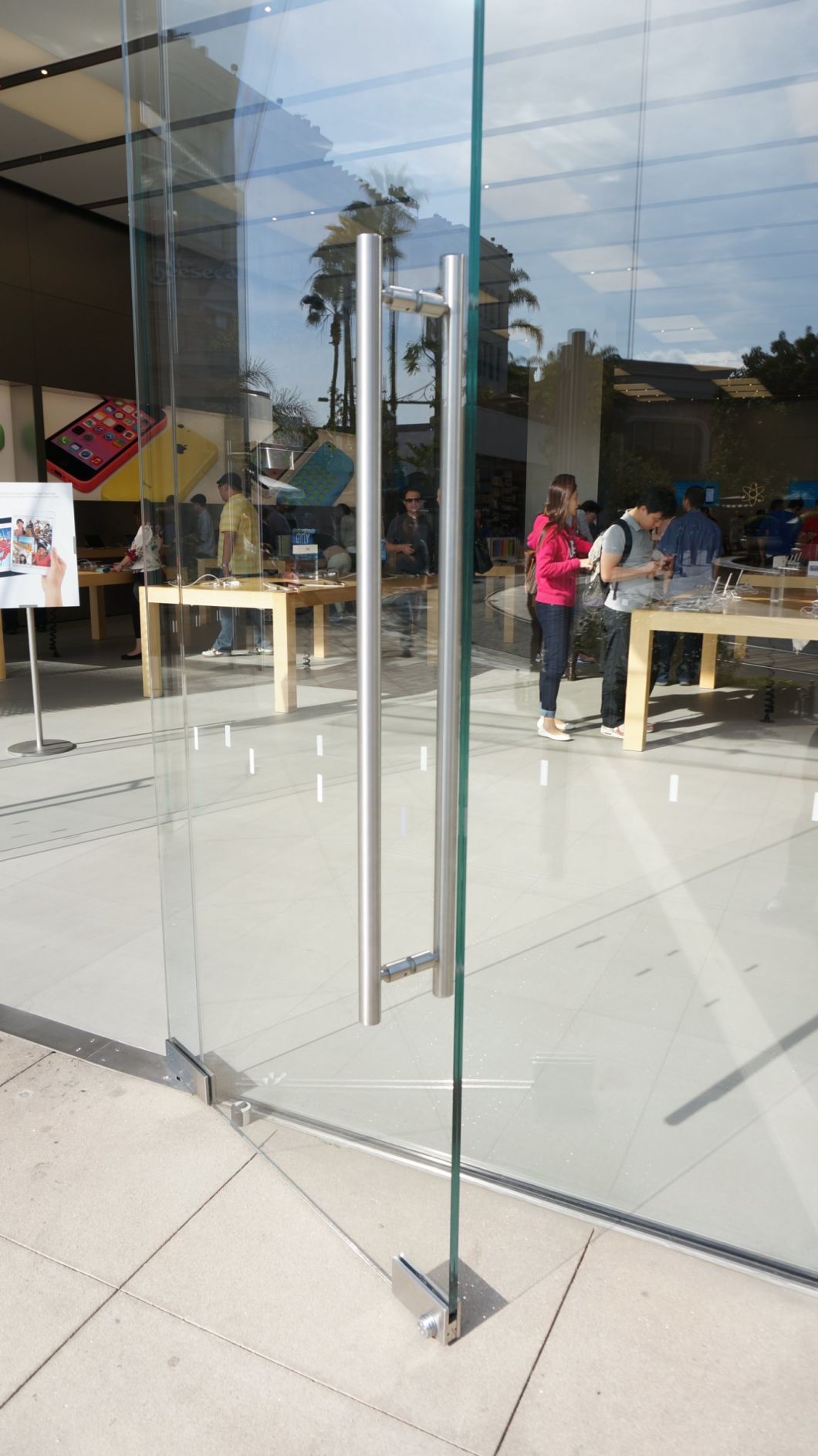 tirador de cristal para puerta de cristal 
