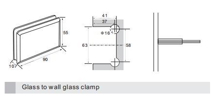 Bisagra de ducha con puerta de vidrio pivotante superior/inferior Función de cabecera móvil ajustable y abierta/cerrada de 360°