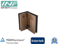 85 Bisagra de puerta de ducha de 90 grados Bisagra de ducha de vidrio de hardware de vidrio resistente